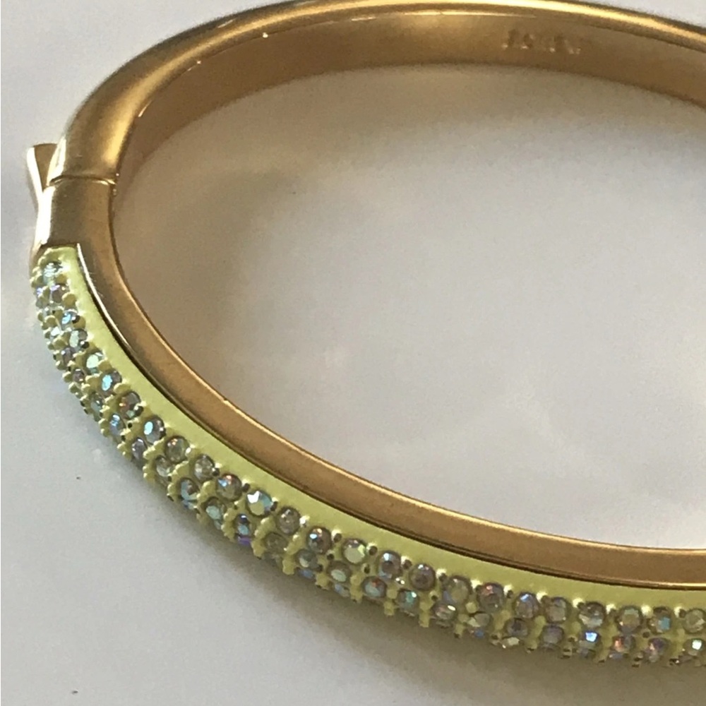J.Crew J Crew Neon Pave sparkle Hinged Bracelet 1590 - Picture 4 of 8